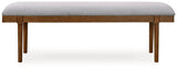 Lyncott Gray/Brown Extension Dining Table, 4 Chairs and Bench (Online Special Price) - Ornate Home