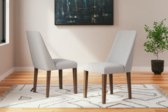 Lyncott Gray/Brown Extension Dining Table w/ 4 Chairs - Ornate Home
