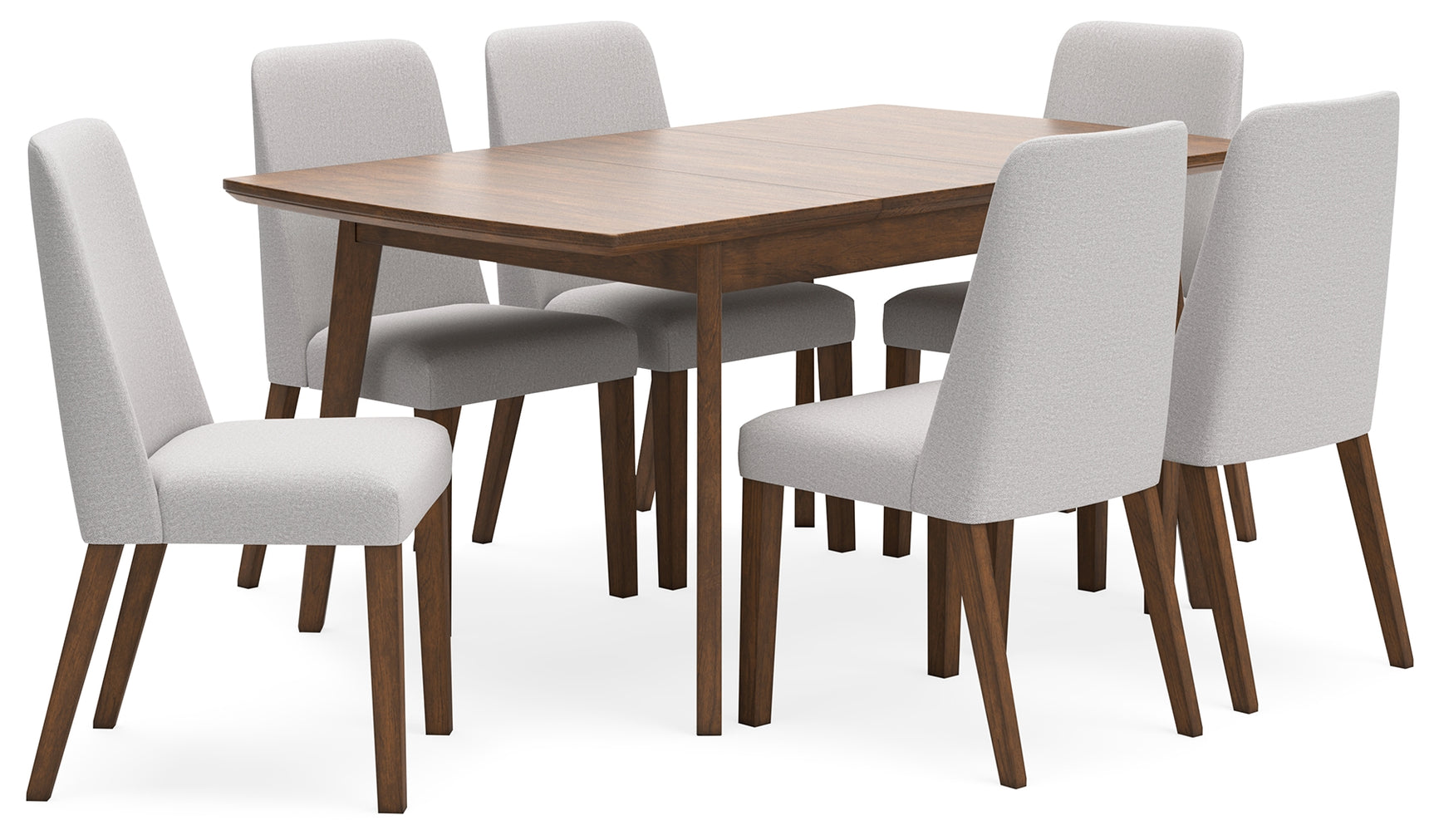Lyncott Gray/Brown Extension Dining Table with 6 Chairs (Online Special Price) - Ornate Home