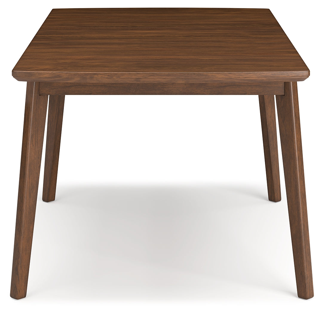 Lyncott Gray/Brown Extension Dining Table with 6 Chairs - Ornate Home
