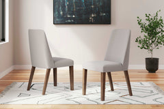 Lyncott Gray & Brown Round Dining Room Set / 5pc - Ornate Home