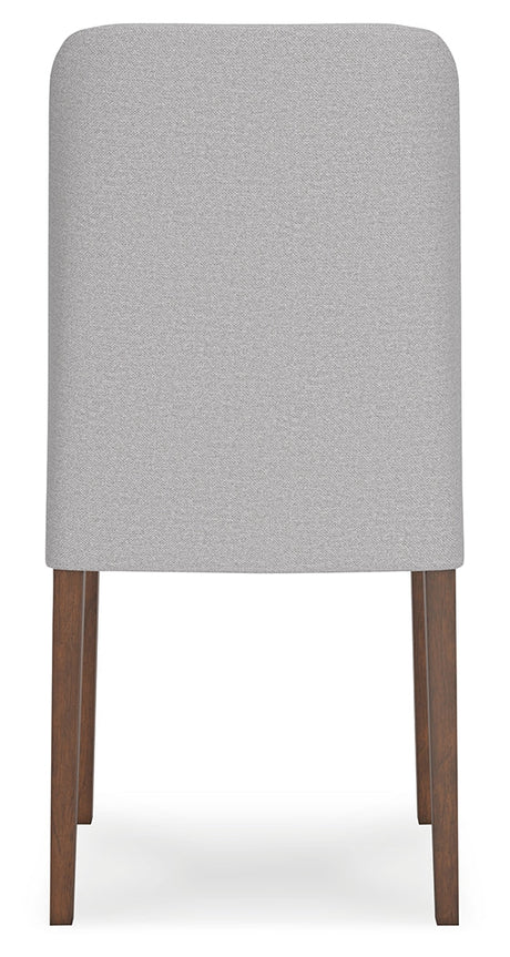 Lyncott Gray/Brown Round Dining Table and 4 Chairs - Ornate Home