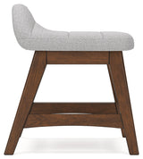 Lyncott Light Gray/Brown Home Office Desk Chair (Online Special Price) - Ornate Home