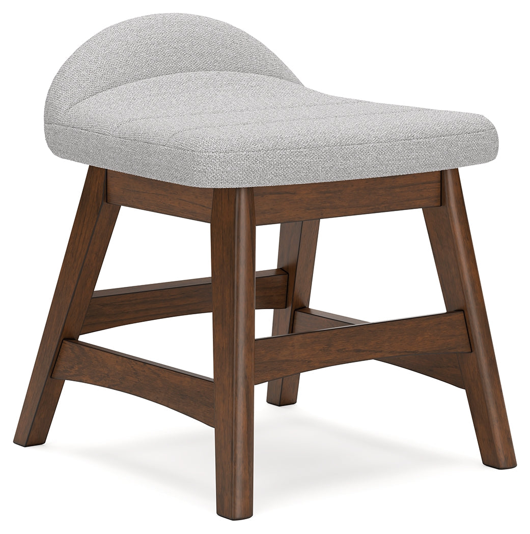 Lyncott Light Gray/Brown Home Office Desk Chair (Online Special Price) - Ornate Home