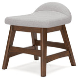Lyncott Light Gray/Brown Home Office Desk Chair (Online Special Price) - Ornate Home