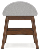 Lyncott Light Gray/Brown Home Office Desk Chair - Ornate Home