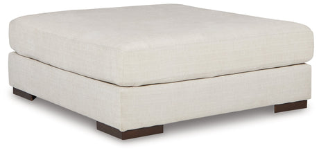 Lyndeboro Natural Oversized Accent Ottoman - Ornate Home