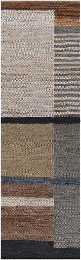 Lyndoch Leather Patchwork Rug - Ornate Home