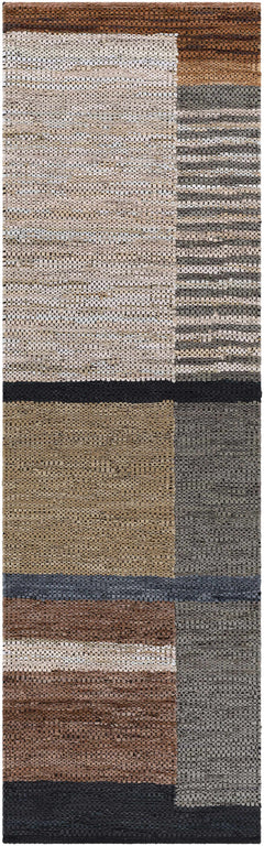 Lyndoch Leather Patchwork Rug - Ornate Home