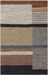 Lyndoch Leather Patchwork Rug - Ornate Home