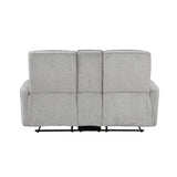 Lyndon Gray Double Reclining Loveseat - Ornate Home