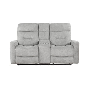 Lyndon Gray Double Reclining Loveseat - Ornate Home