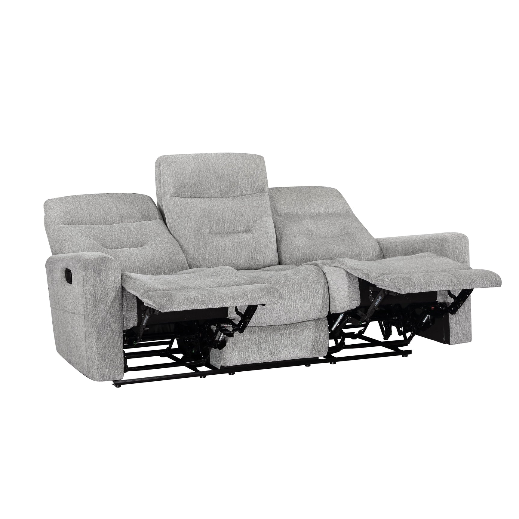 Lyndon Gray Double Reclining Sofa - Ornate Home