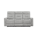 Lyndon Gray Double Reclining Sofa - Ornate Home