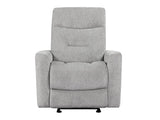 Lyndon Gray Glider Reclining Chair - Ornate Home