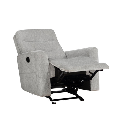Lyndon Gray Glider Reclining Chair - Ornate Home