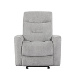 Lyndon Gray Glider Reclining Chair - Ornate Home