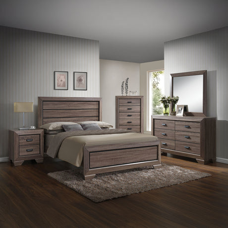 Lyndon Landscape Mirror in Weathered Gray Grain - Ornate Home