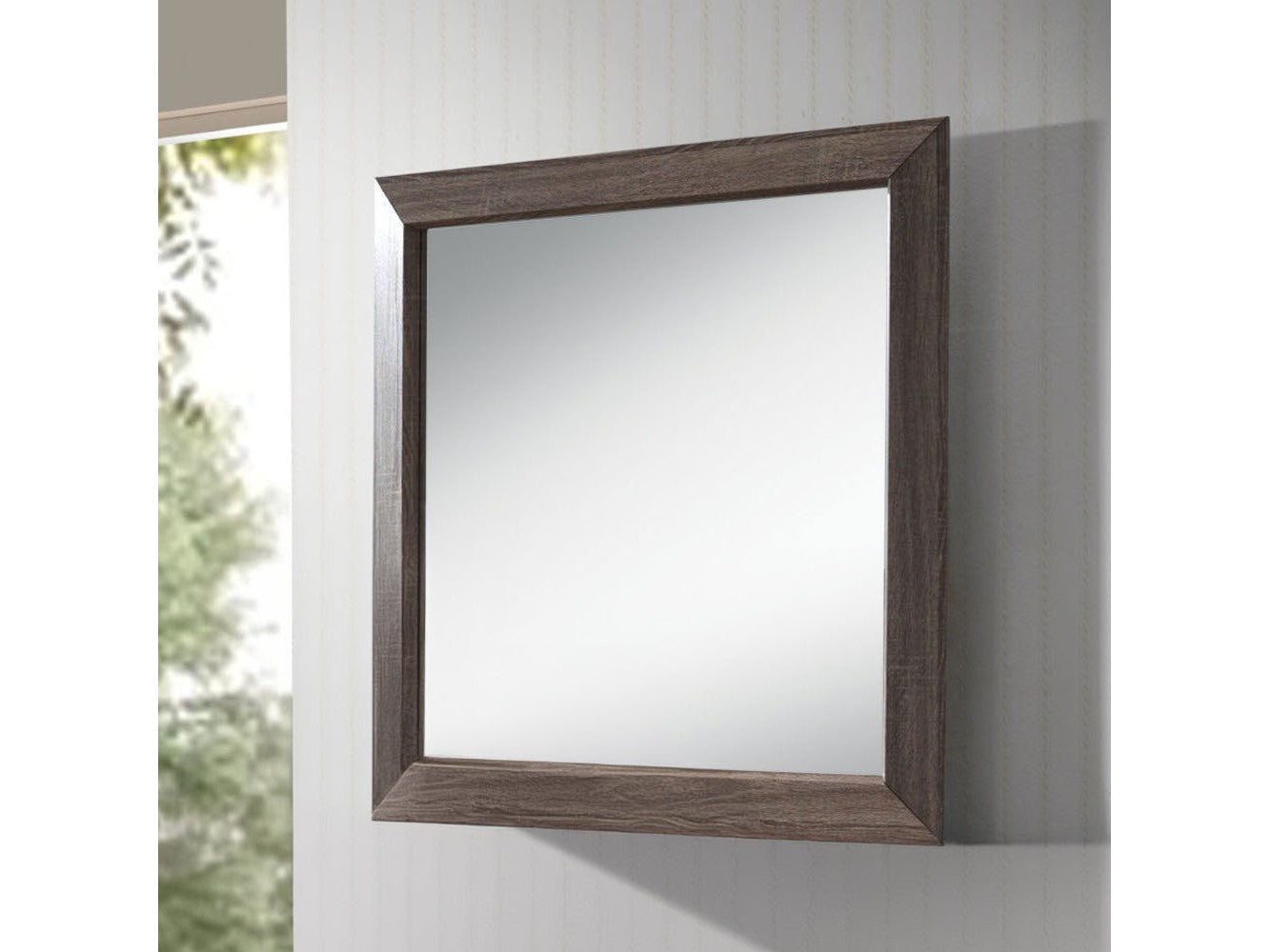 Lyndon Landscape Mirror in Weathered Gray Grain - Ornate Home