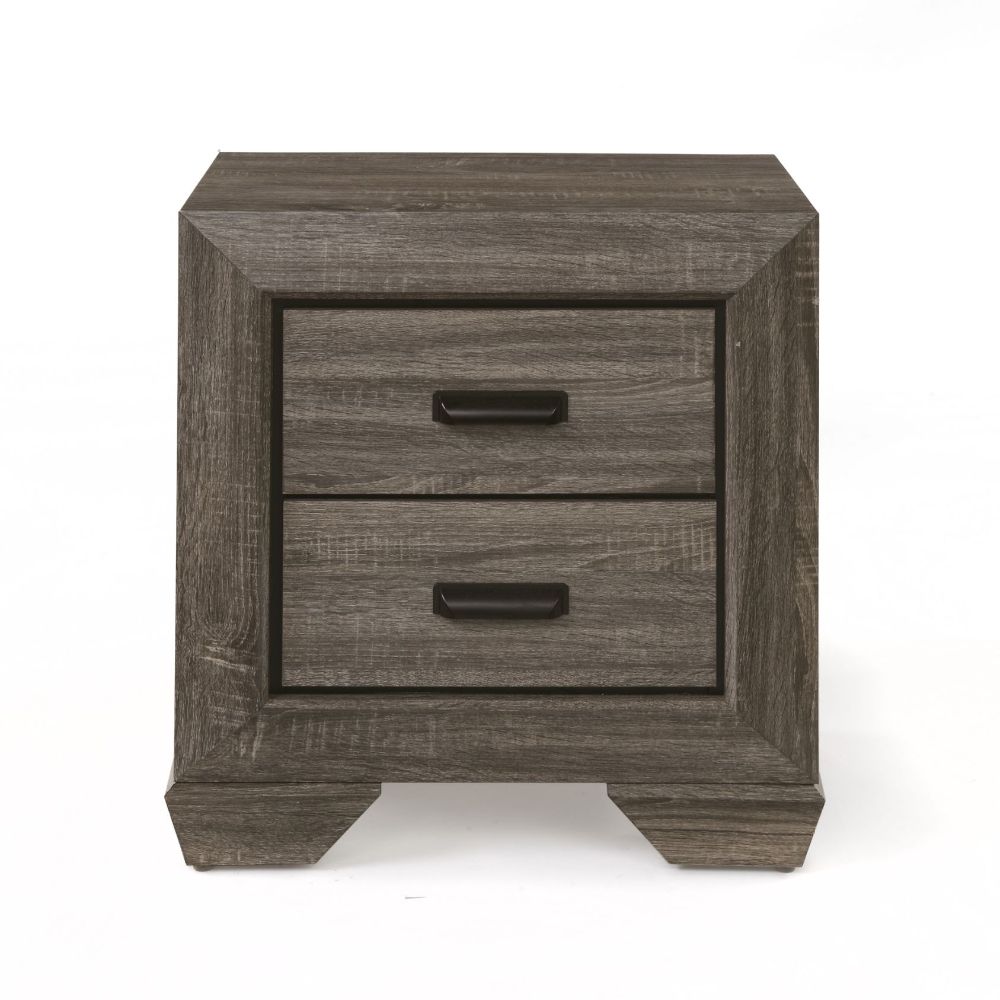 Lyndon Nightstand in Weathered Gray Grain 26023 - Ornate Home