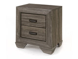 Lyndon Nightstand in Weathered Gray Grain 26023 - Ornate Home