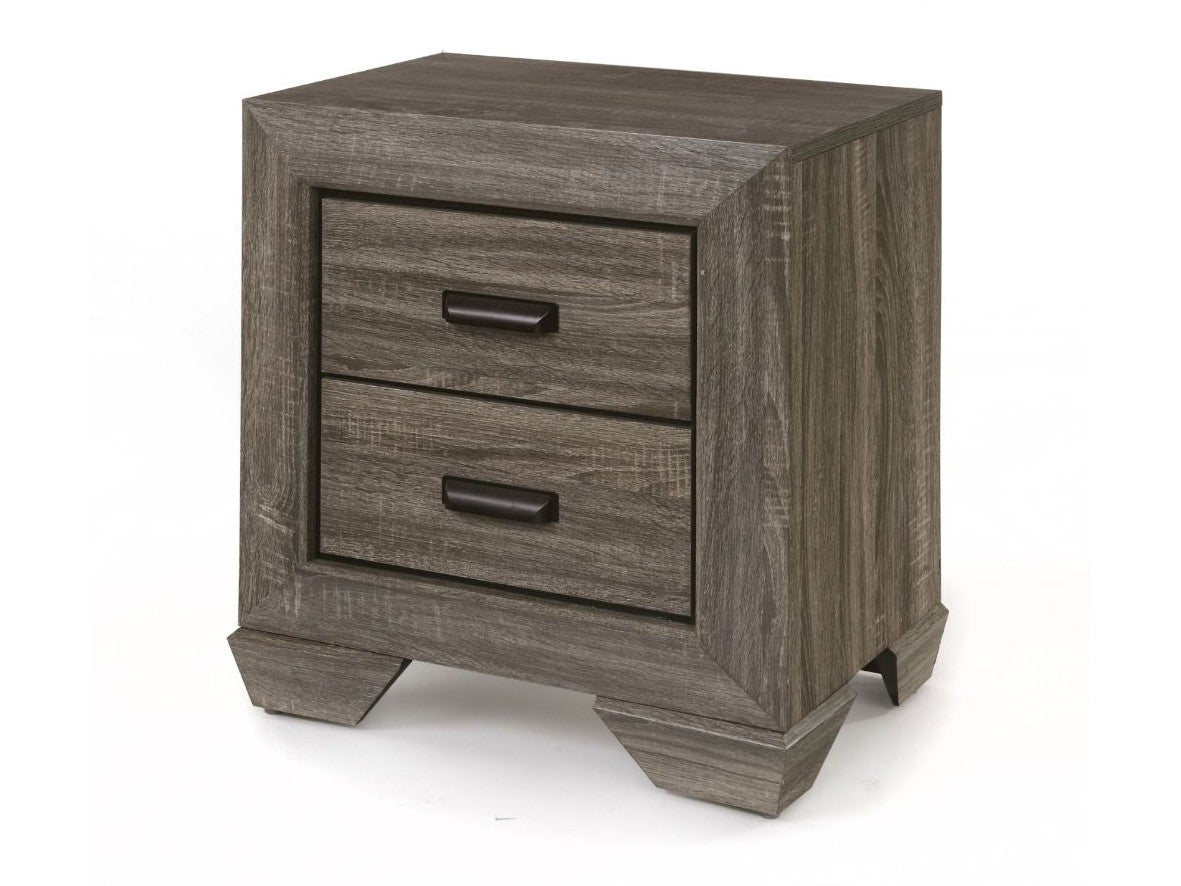 Lyndon Nightstand in Weathered Gray Grain 26023 - Ornate Home