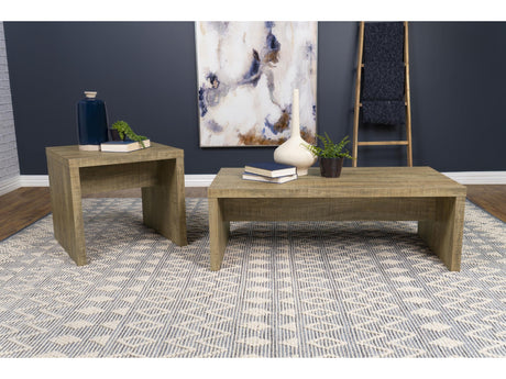 Lynette Mango 2-piece Rectangular Coffee and End Table Set - Ornate Home