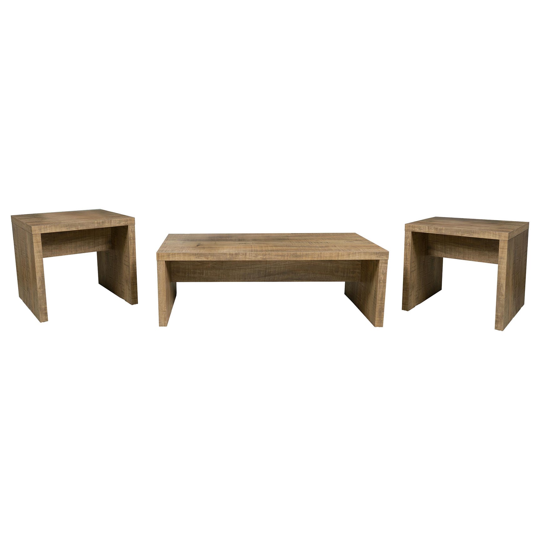 Lynette Mango 3-piece Rectangular Coffee and End Table Set - Ornate Home