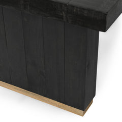 Lynx Carbon Black Dining Table - Ornate Home