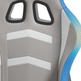 Lynxtyn White/Gray Home Office Desk Chair - Ornate Home