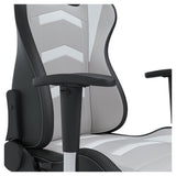 Lynxtyn White/Gray Home Office Desk Chair - Ornate Home