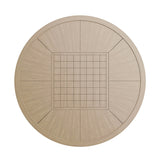 Lyon Black/Natural/Brown 5 Pc. Game Table Set w/ 4 Armless Chairs - Ornate Home