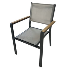Lyon Black/Natural/Brown 5 Piece Patio Set - Ornate Home
