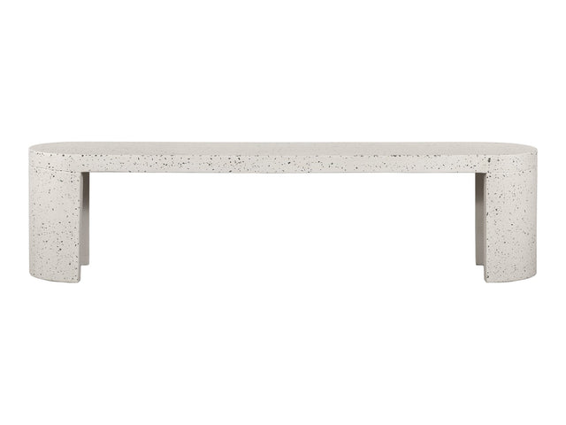 Lyon Light Grey Outdoor Bench - Ornate Home