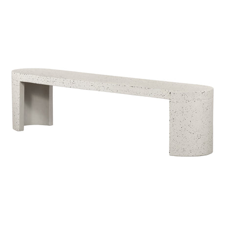 Lyon Light Grey Outdoor Bench - Ornate Home