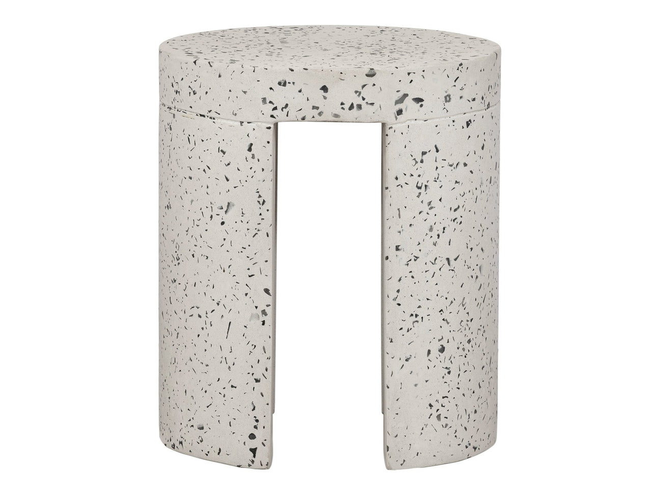 Lyon Light Grey Outdoor Stool - Ornate Home
