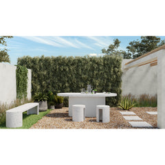 Lyon Light Grey Outdoor Stool - Ornate Home