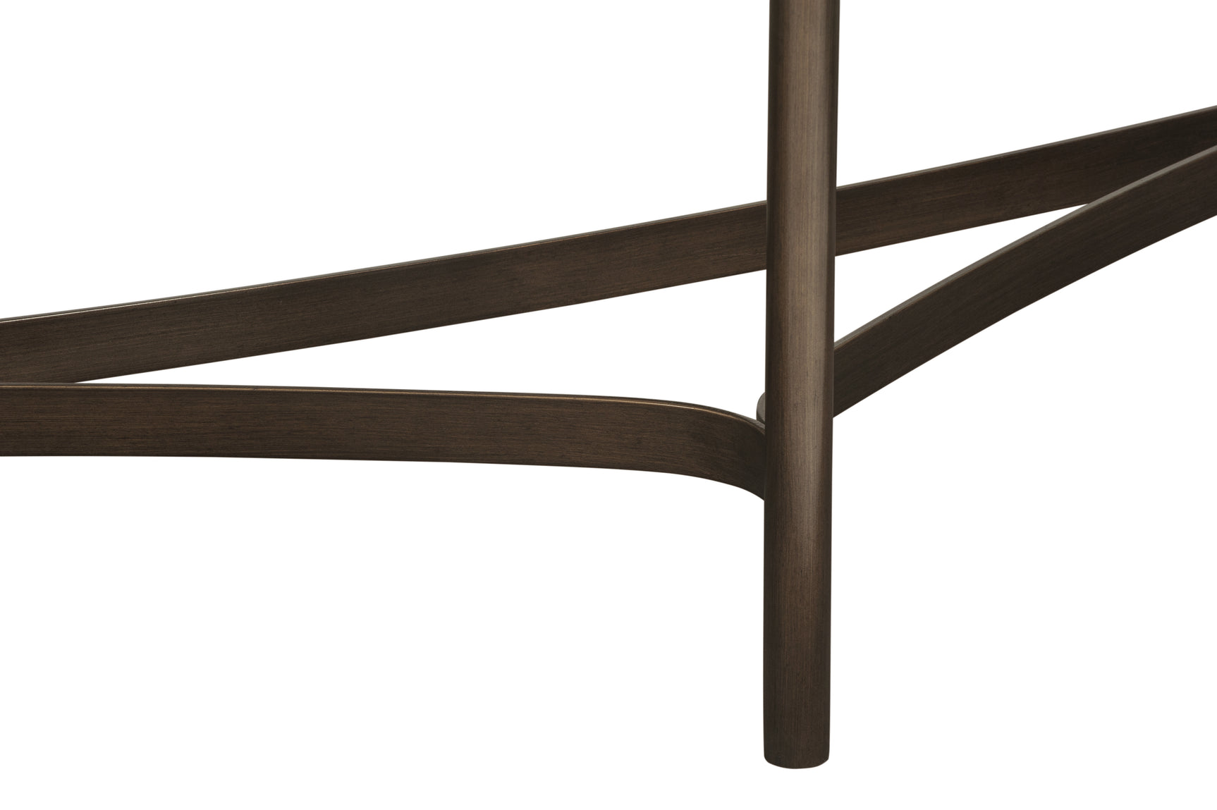 Lyon Semi-circular Natural Concrete and Metal Console Table - Ornate Home