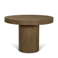 Lyonne Brown 42" Round Pedestal Dining Table