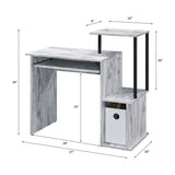 Lyphre Antique White Computer Desk - Ornate Home