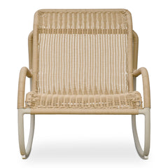 Lyra Beige Outdoor Rocking Chair - Ornate Home