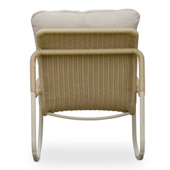 Lyra Beige Outdoor Rocking Chair - Ornate Home
