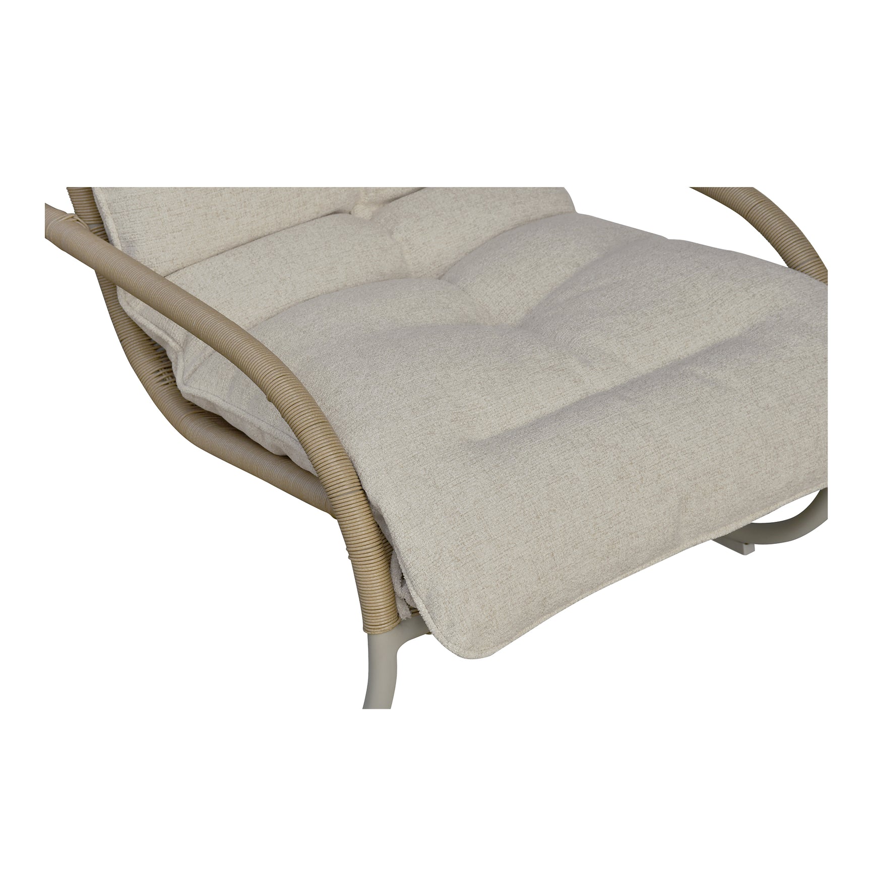 Lyra Beige Outdoor Rocking Chair - Ornate Home