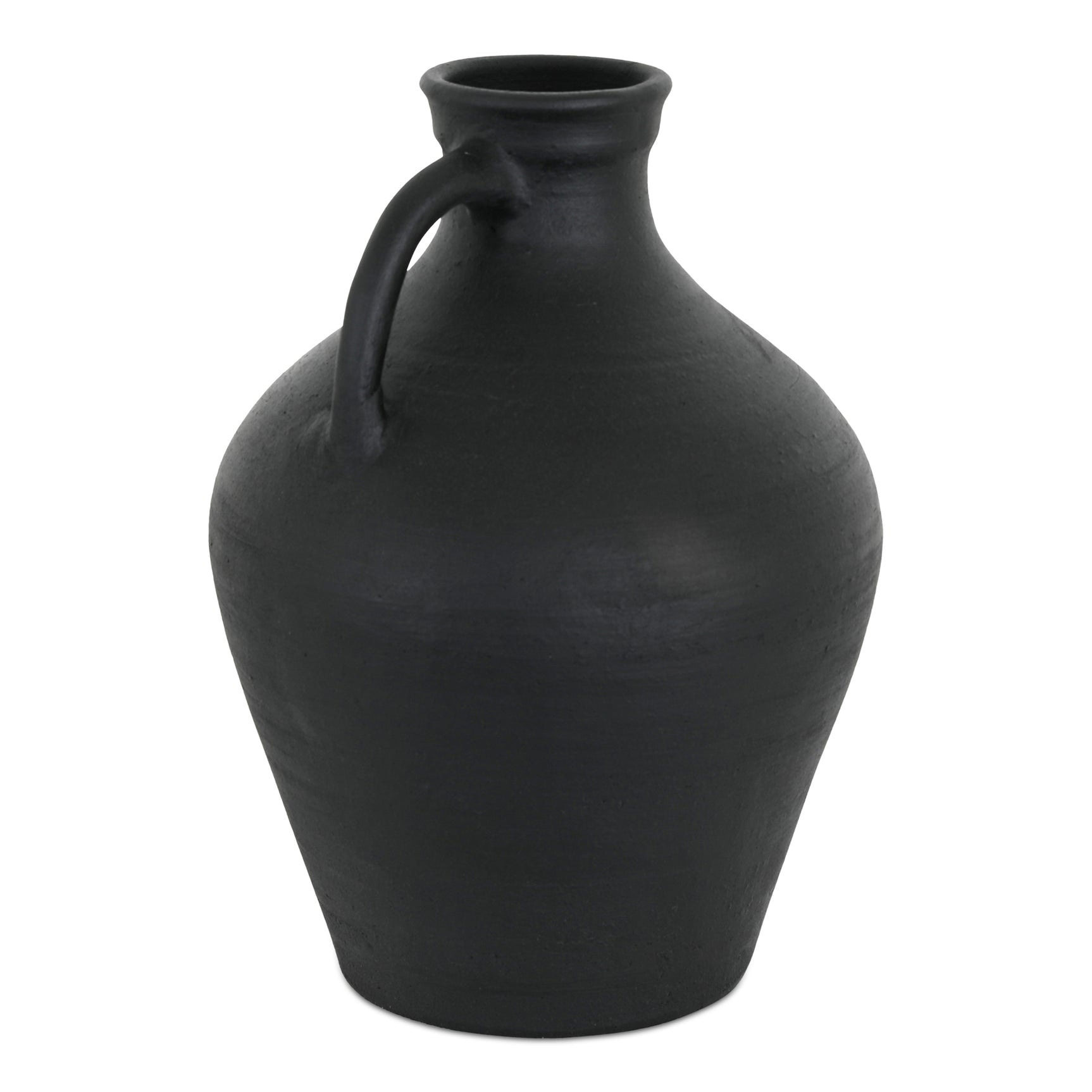Lyra Black Terracotta Vase - Ornate Home