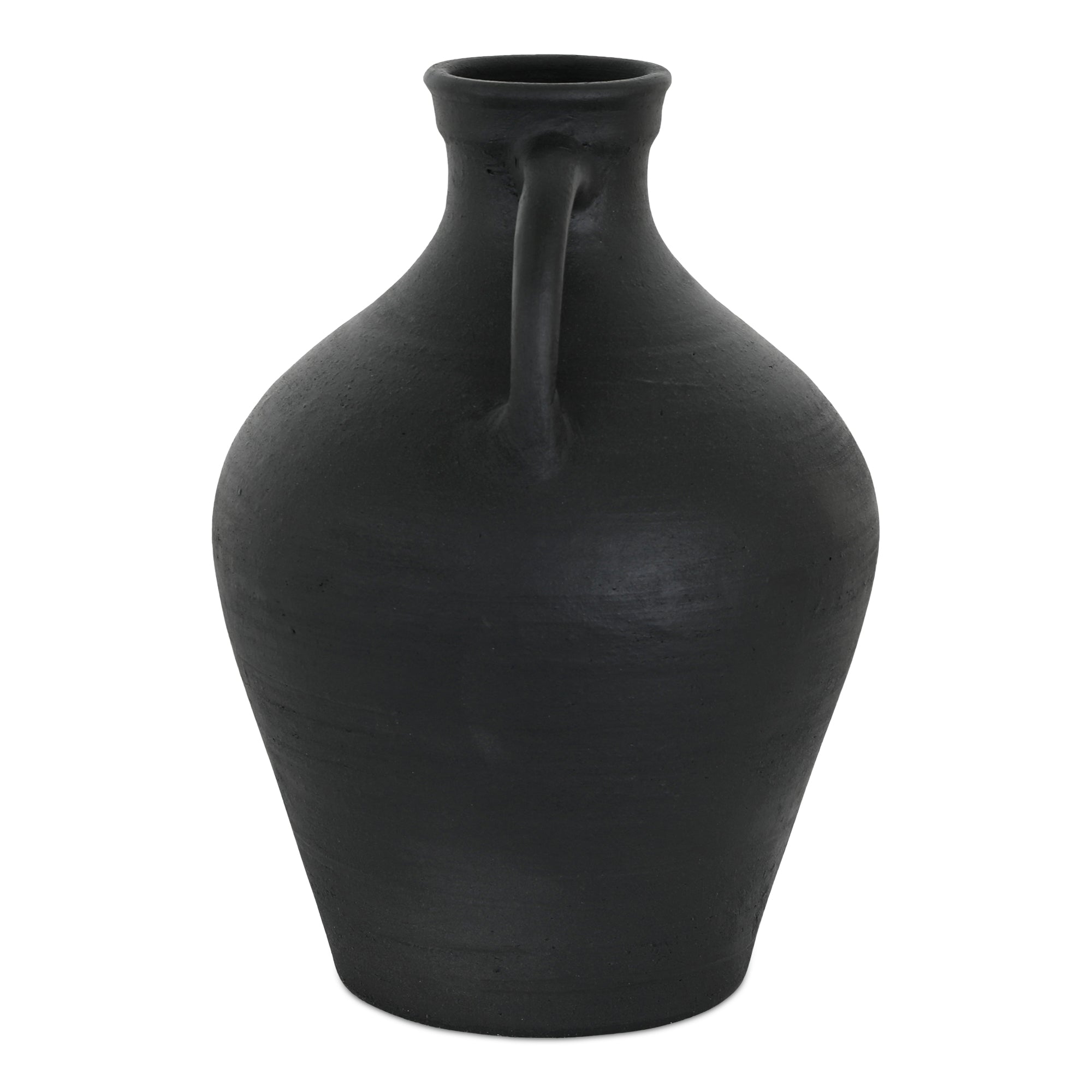 Lyra Black Terracotta Vase - Thumbnail 2