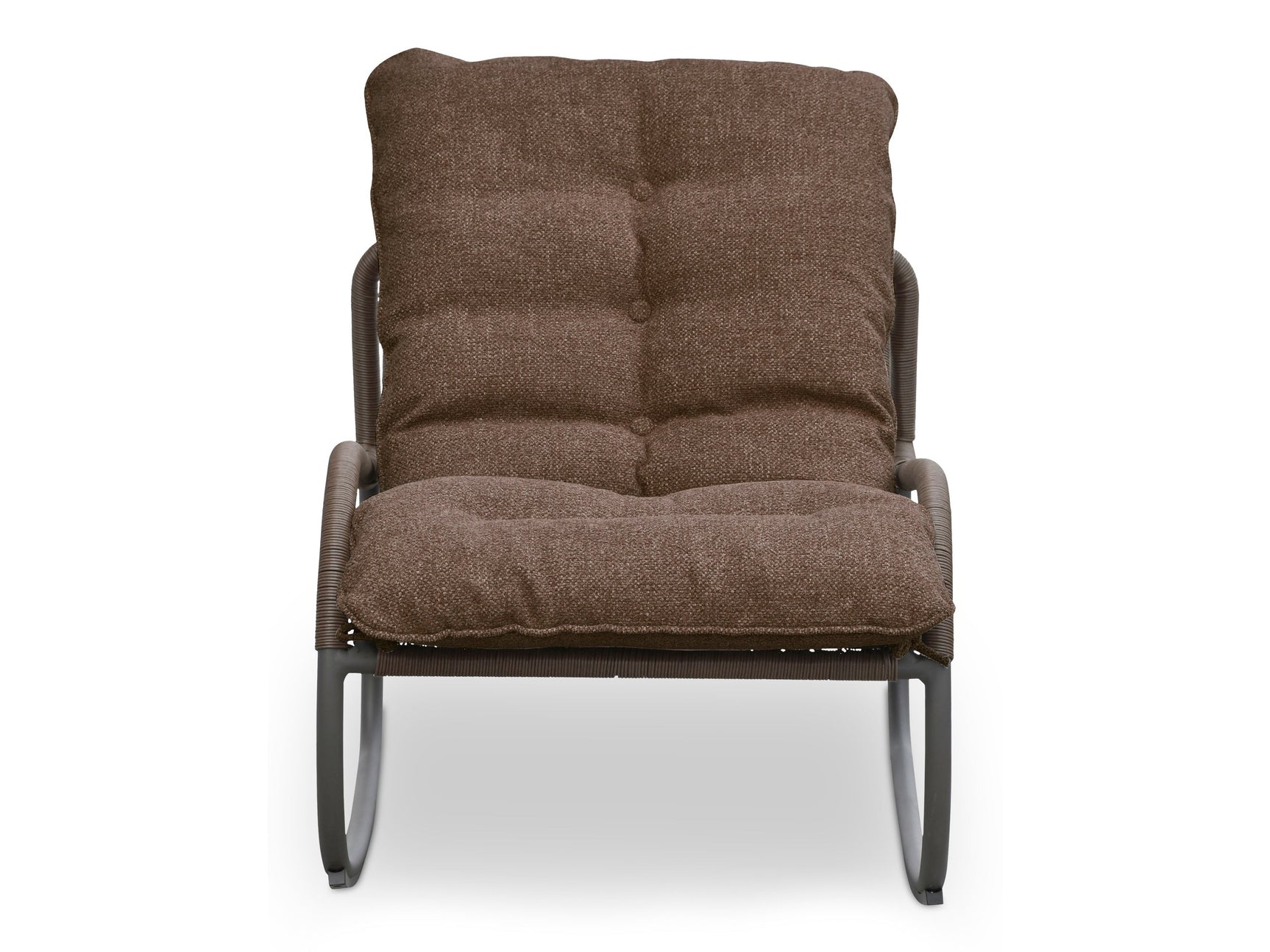 Lyra Brown Outdoor Rocking Chair - Ornate Home