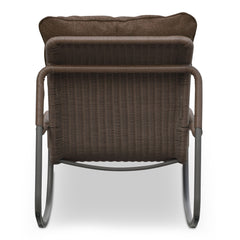Lyra Brown Outdoor Rocking Chair - Ornate Home
