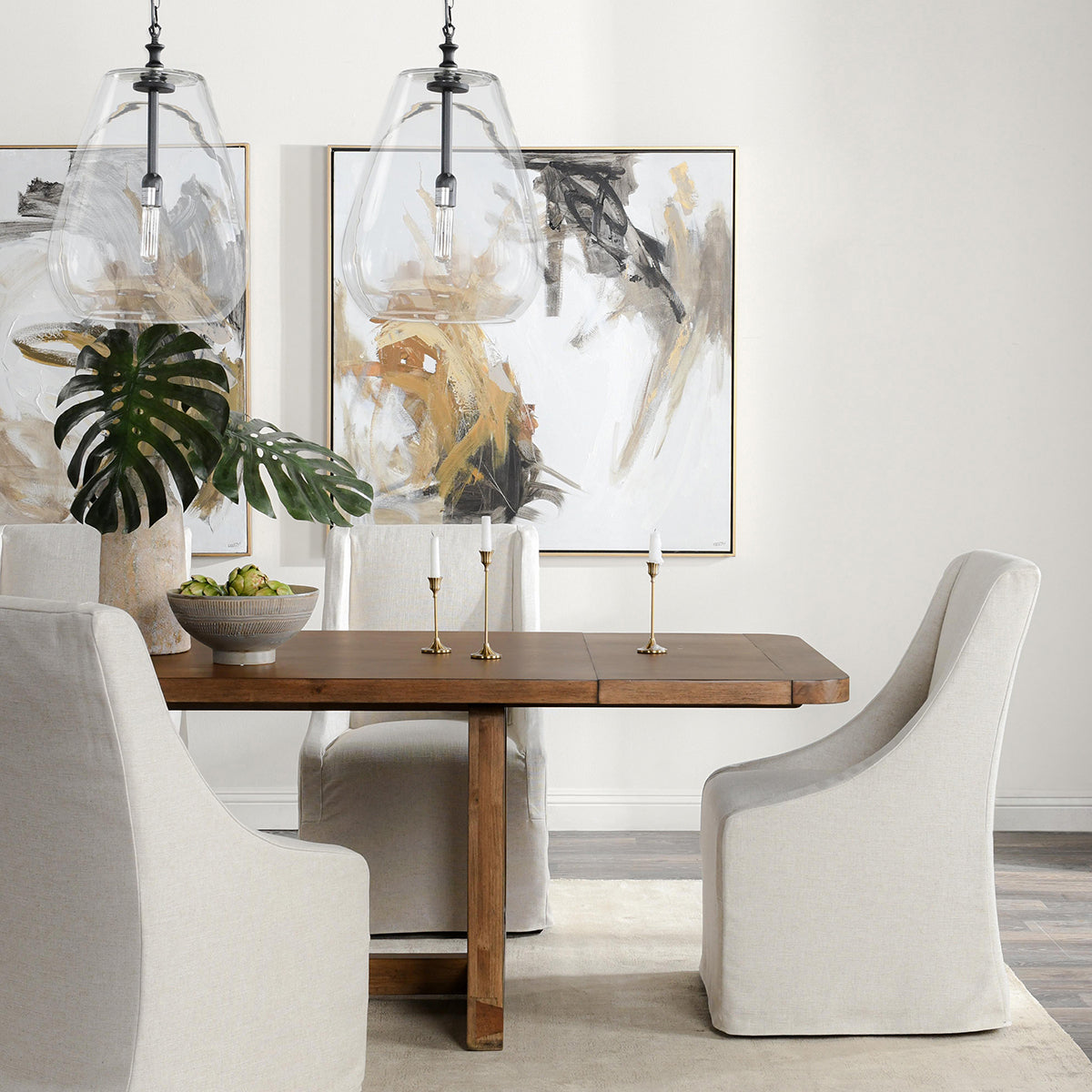 Lyra Smoke Brown Ext Dining Table - Ornate Home