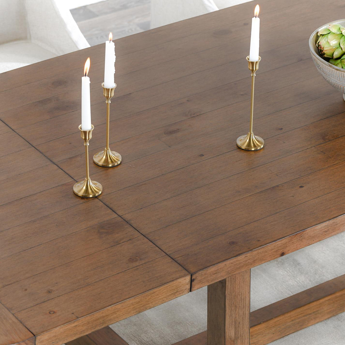 Lyra Smoke Brown Ext Dining Table - Ornate Home