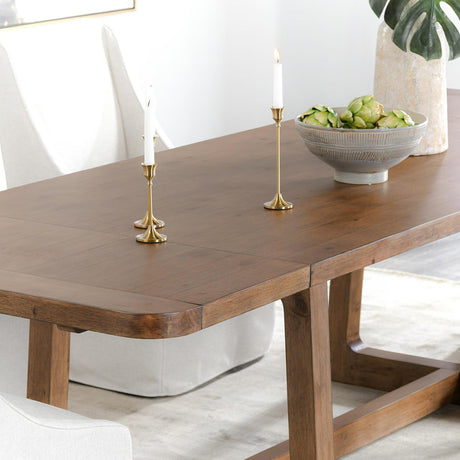 Lyra Smoke Brown Ext Dining Table - Ornate Home